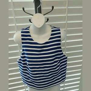 NWT Forever 21 Blue and White Stripe Women’s Woven